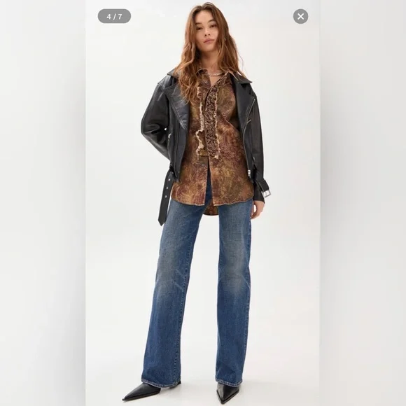 R13 Jane Jean Mire Blue size 28 New with tags - Picture 3 of 10